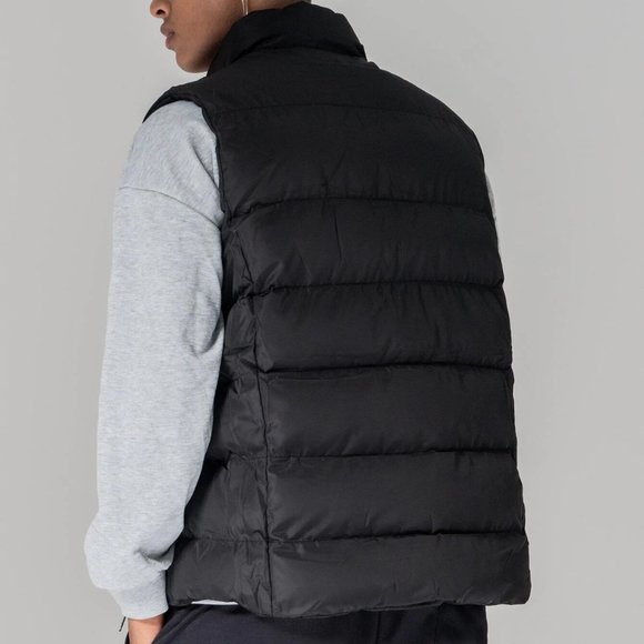 Casual Zip Up Men's Puffer Gilet black Vest warm p - Picture 2 of 4